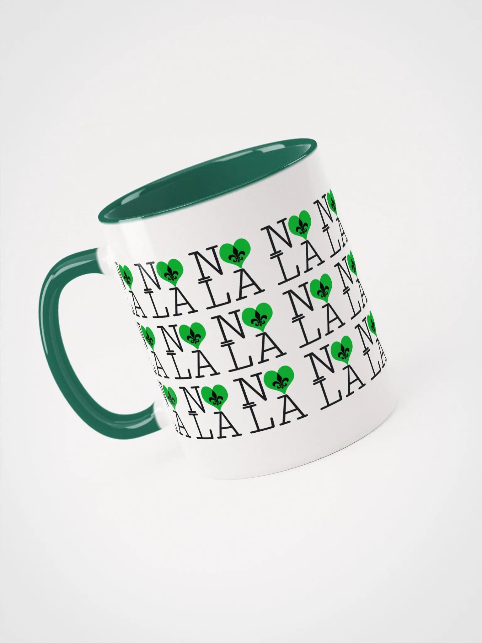 I LOVE NOLA **LEGACY COLOR MUG** (GREEN HEART INFINITY WALL) product image (28)