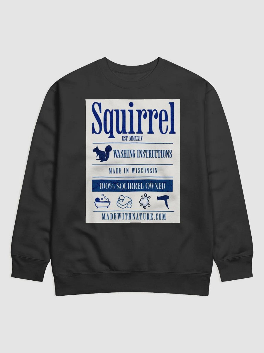 Squirrel Washing Instructions Logo Sweatshirt product image (5)