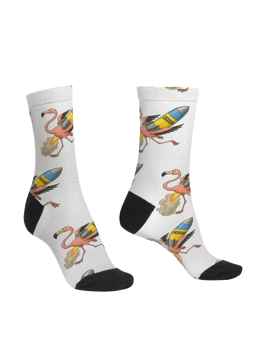 Flamingo Rocket Adventure Crew Socks product image (3)