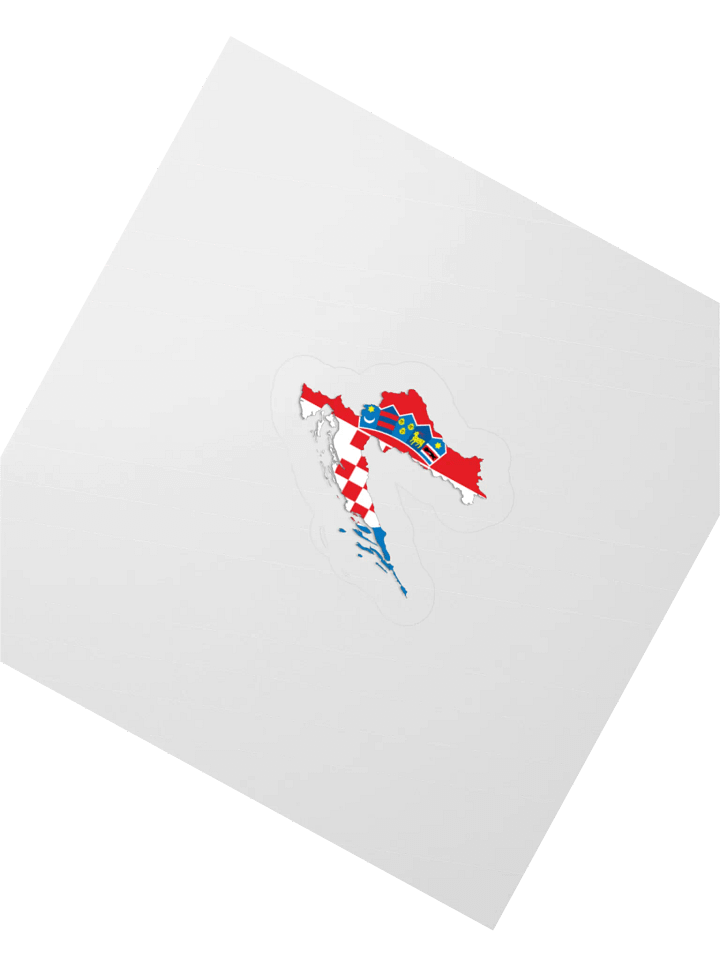 Croatian Flag Kiss Cut Stickers product image (5)