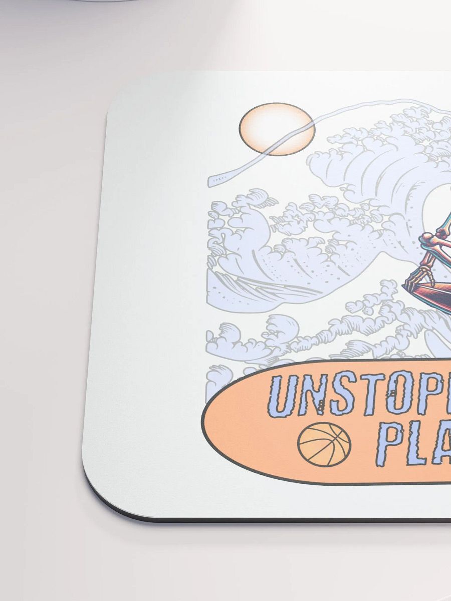 Unstoppable Playmaker Skeleton Basketball Surfer Mouse Pad product image (6)