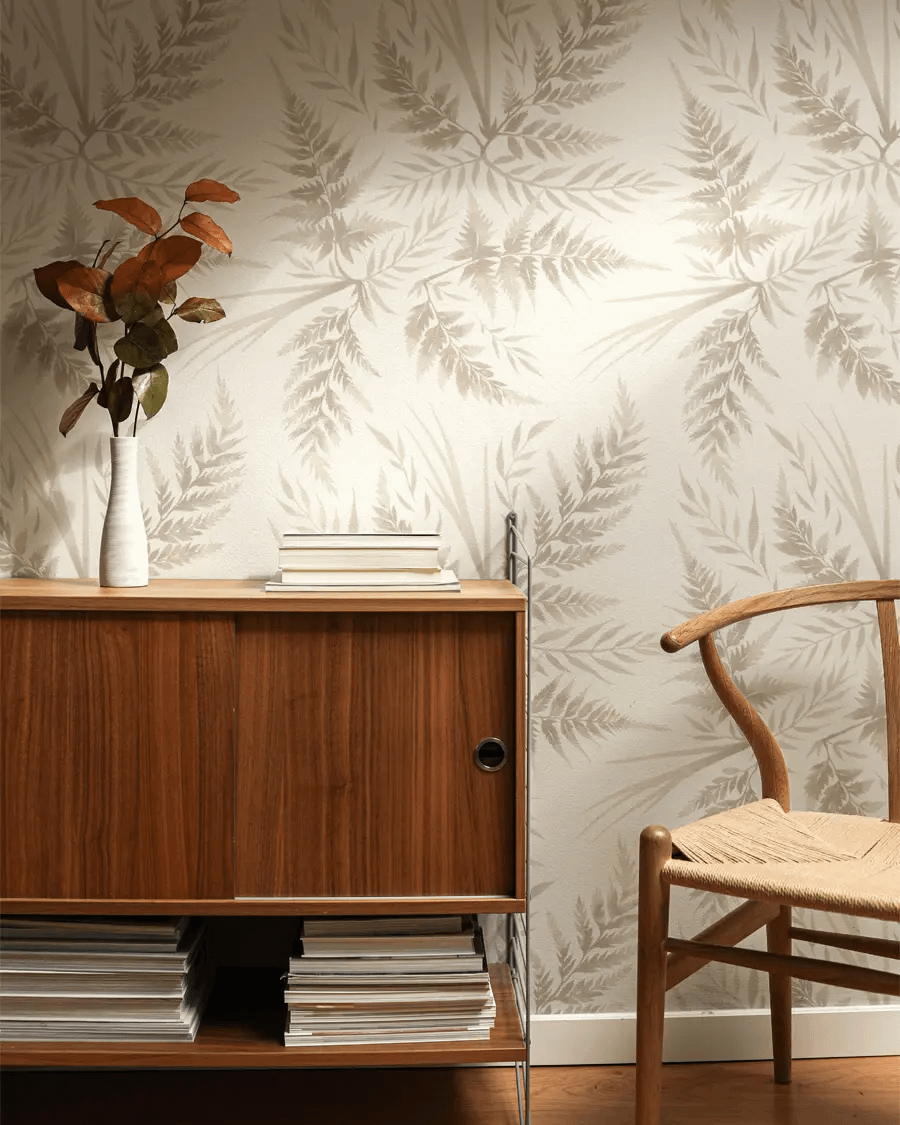 Wallpaper Mockup with Mid-century Sideboard product image (3)