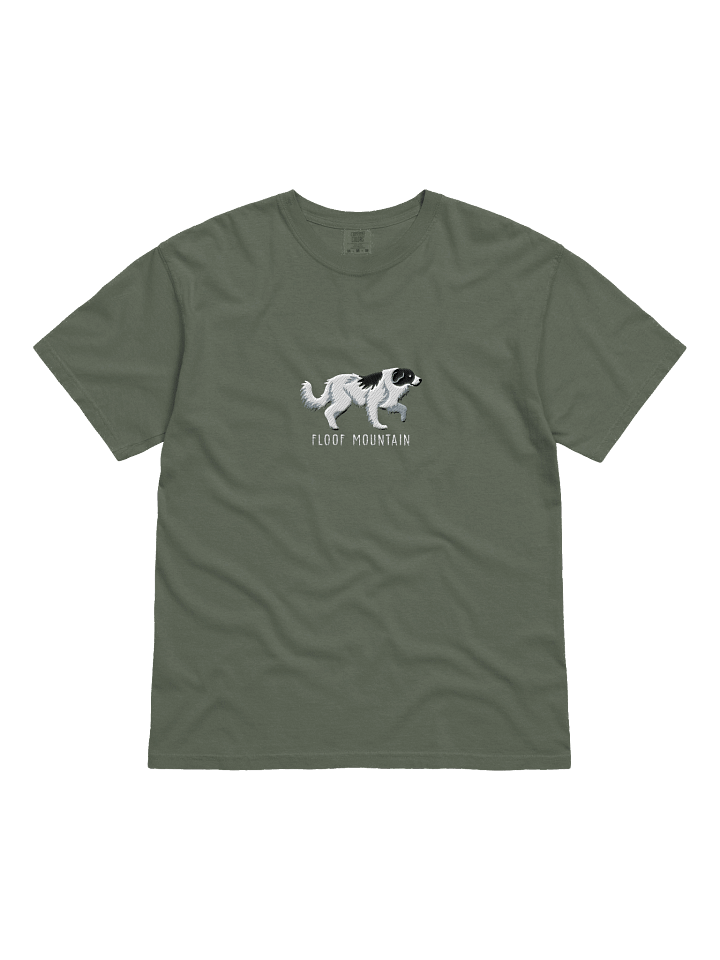 Floof Mountain T-Shirt(Embroidered) of a Great Pyrenees(Black & White) product image (21)