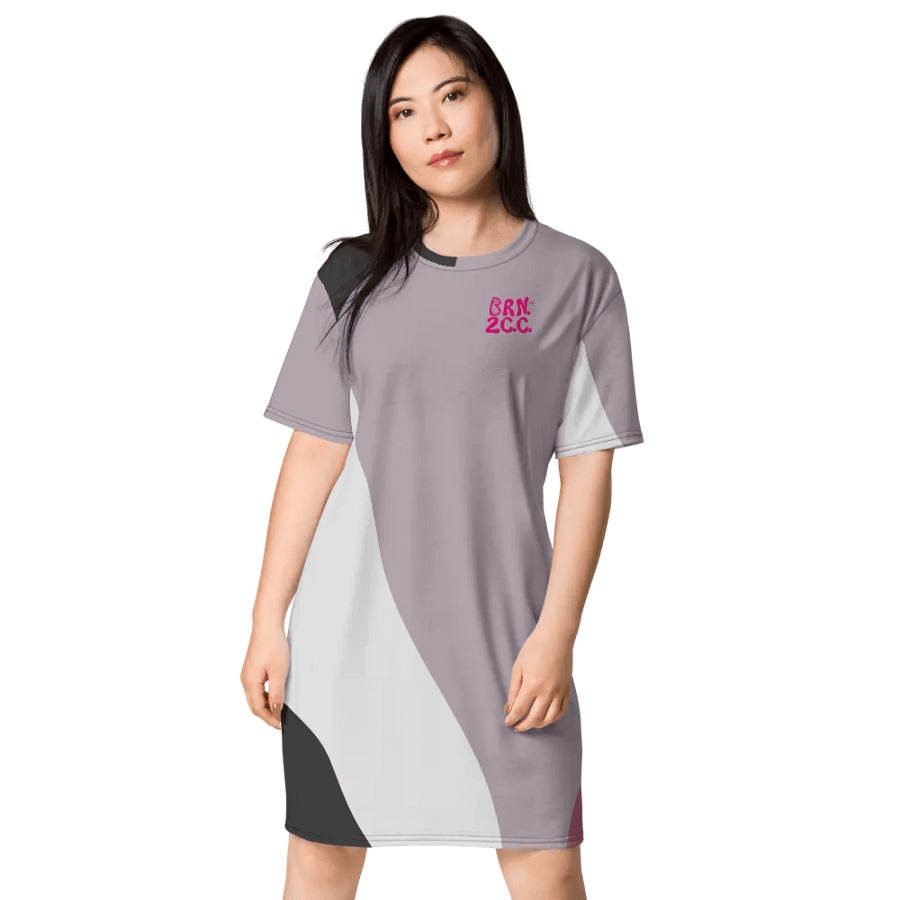 Lilac Mod Vibes T-Shirt Dress – BOURNE to Cape Cod™ product image (1)