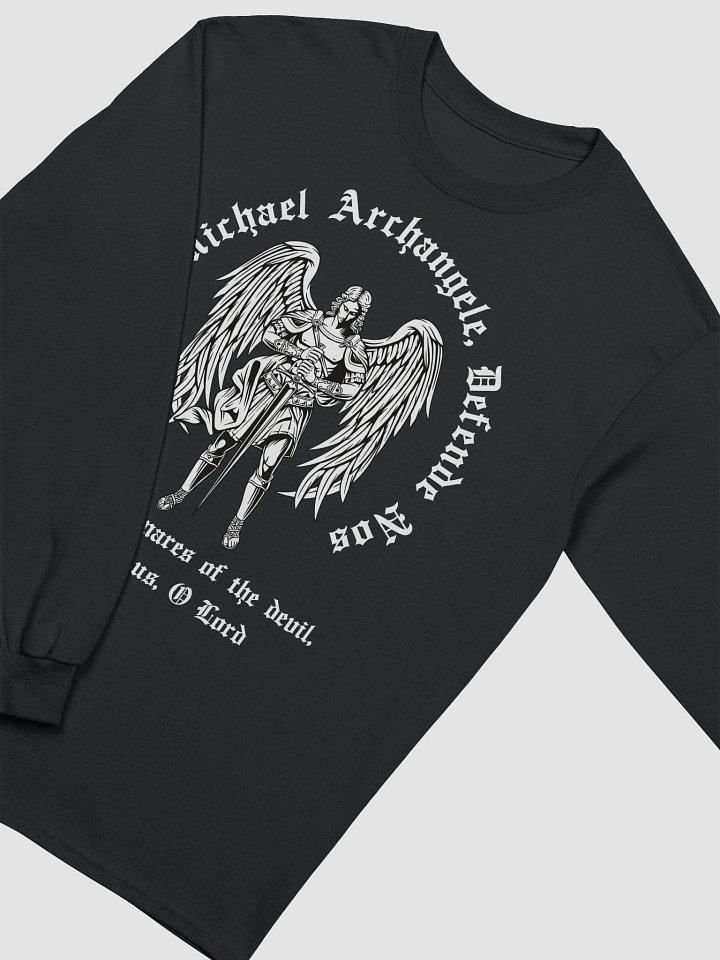 St.Michael WHITE gym gear Long Sleeve T-Shirt product image (1)