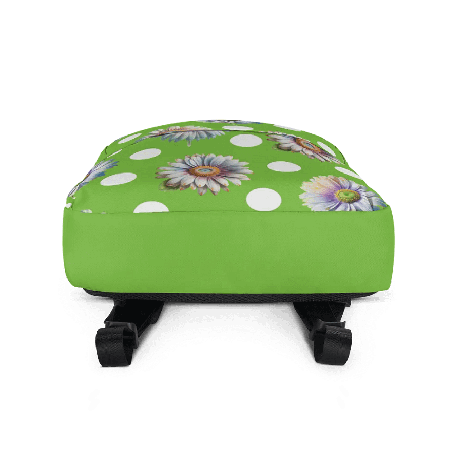 Lime Green Daisy & Dots Backpack product image (7)