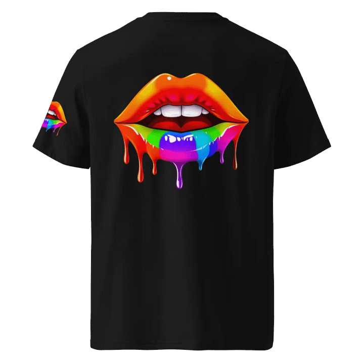 Vivid Lips Rainbow Drip T-Shirt product image (15)