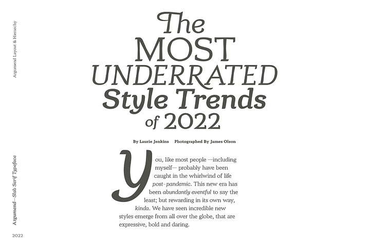 Argumend | A Humanistic Slab Serif Typeface product image (2)