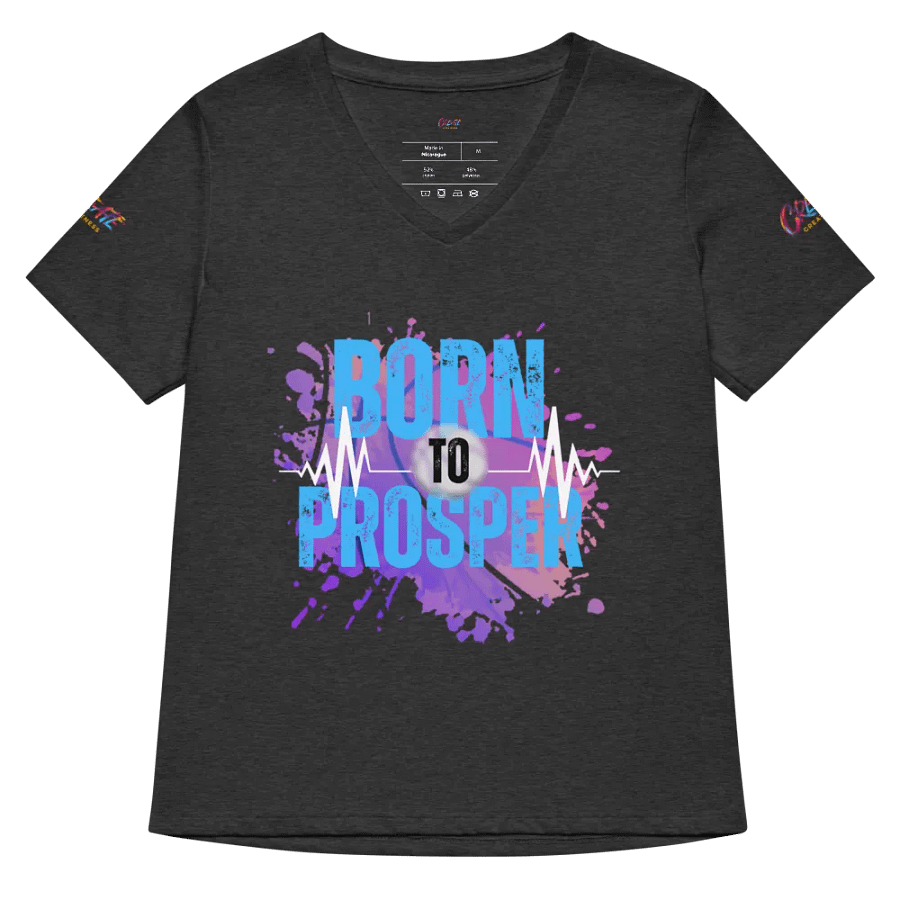 Expressive Born to Prosper Women's V-Neck Tee product image (4)