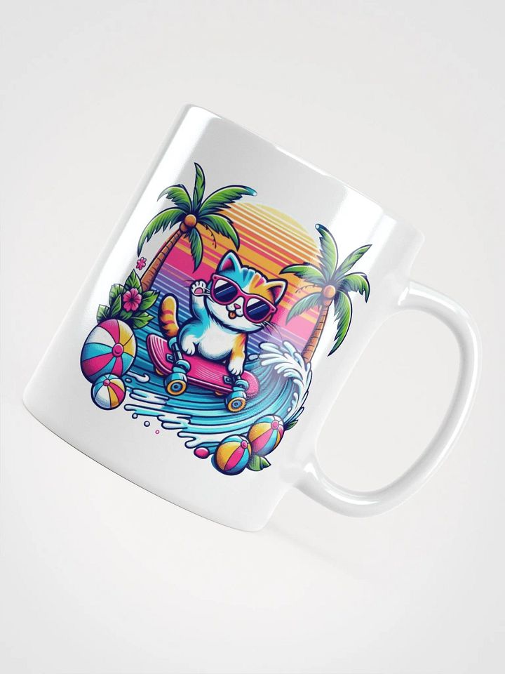 Elegant White Glossy Mug - Perfect for Home and Office product image (2)