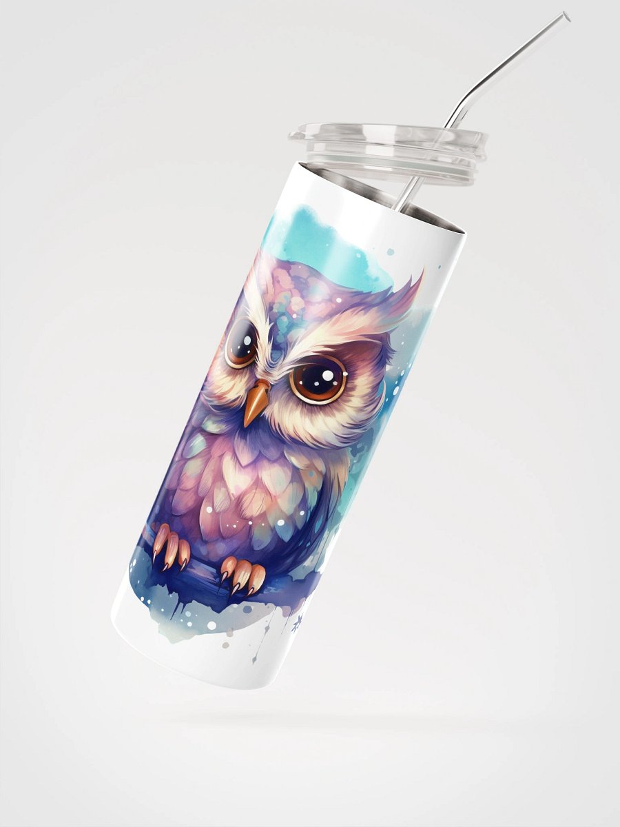 Watercolour Owl Stainless Steel Tumbler product image (2)