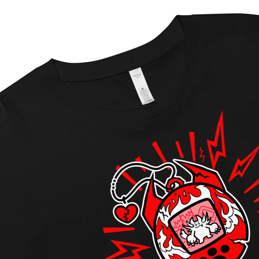 Heartbreaker Virtual Meow // Crop Top - Black and Red product image (4)