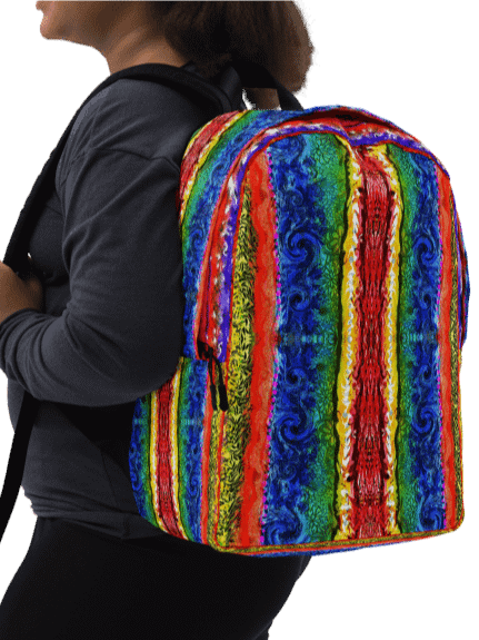 Boho colorful Stripes Backpack product image (2)