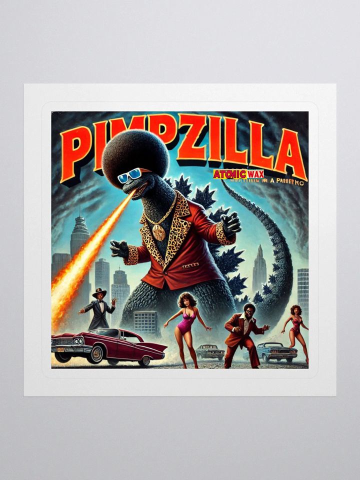 Pimpzilla King of Pimps Sticker product image (1)