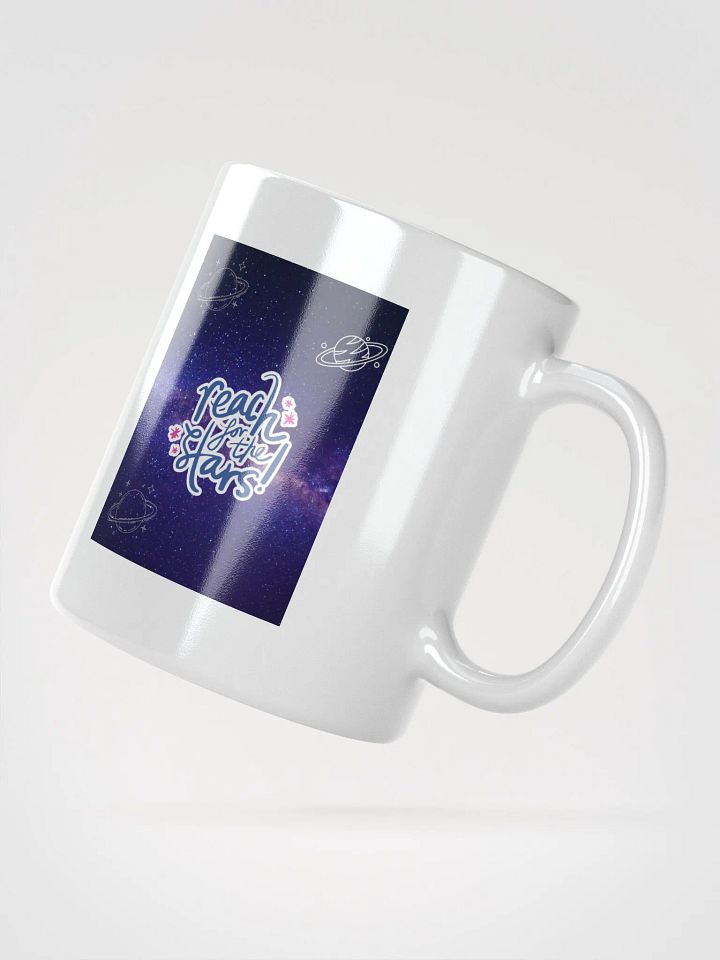 Reach for the stars Starry Dreams White Glossy Mug product image (2)