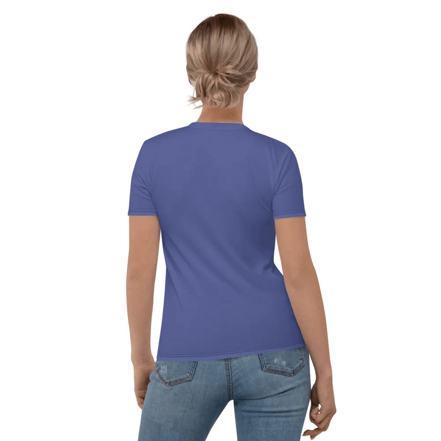 Plain Dark Purple True Summer Women's Crewneck Polyester Heavyweight Premium T-Shirt by Treasure Pie product image (3)