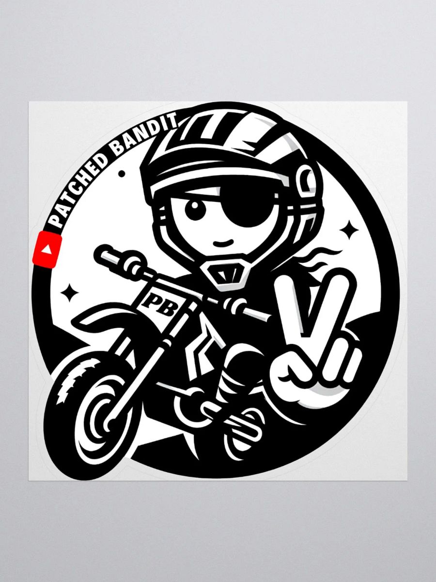 Patched Bandit Sticker product image (1)