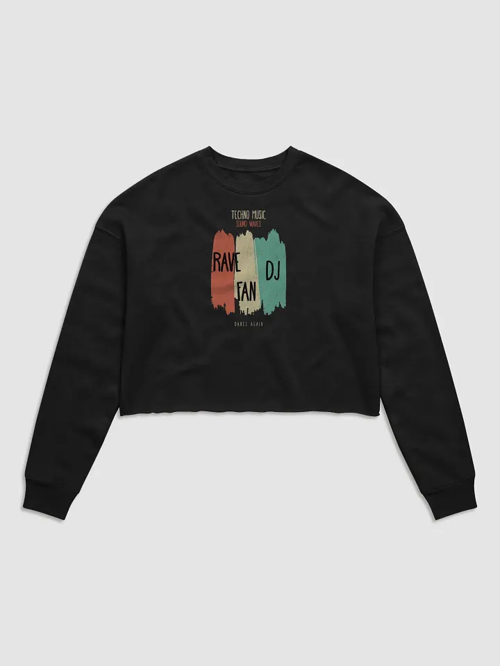 Colorful Rave Fleece Crop Sweatshirt product image (1)