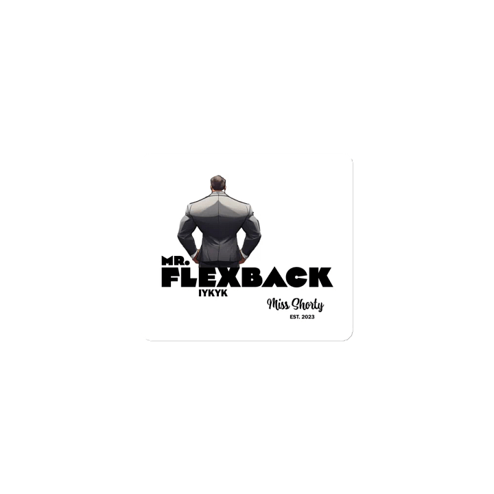 Mr. Flexback --IYKYK -- White Magnet product image (1)