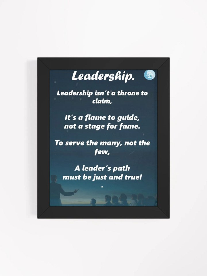 Flame of Leadership Framed Poster product image (1)