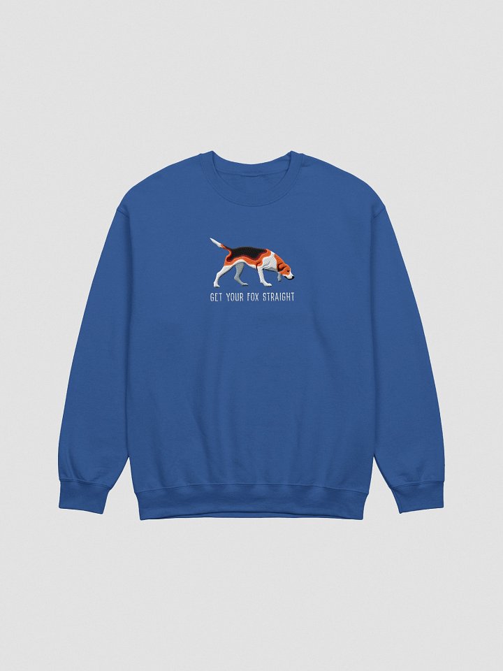 Get Your Fox Straight Sweatshirt (Embroidered) of an American Foxhound(Tricolor) product image (10)
