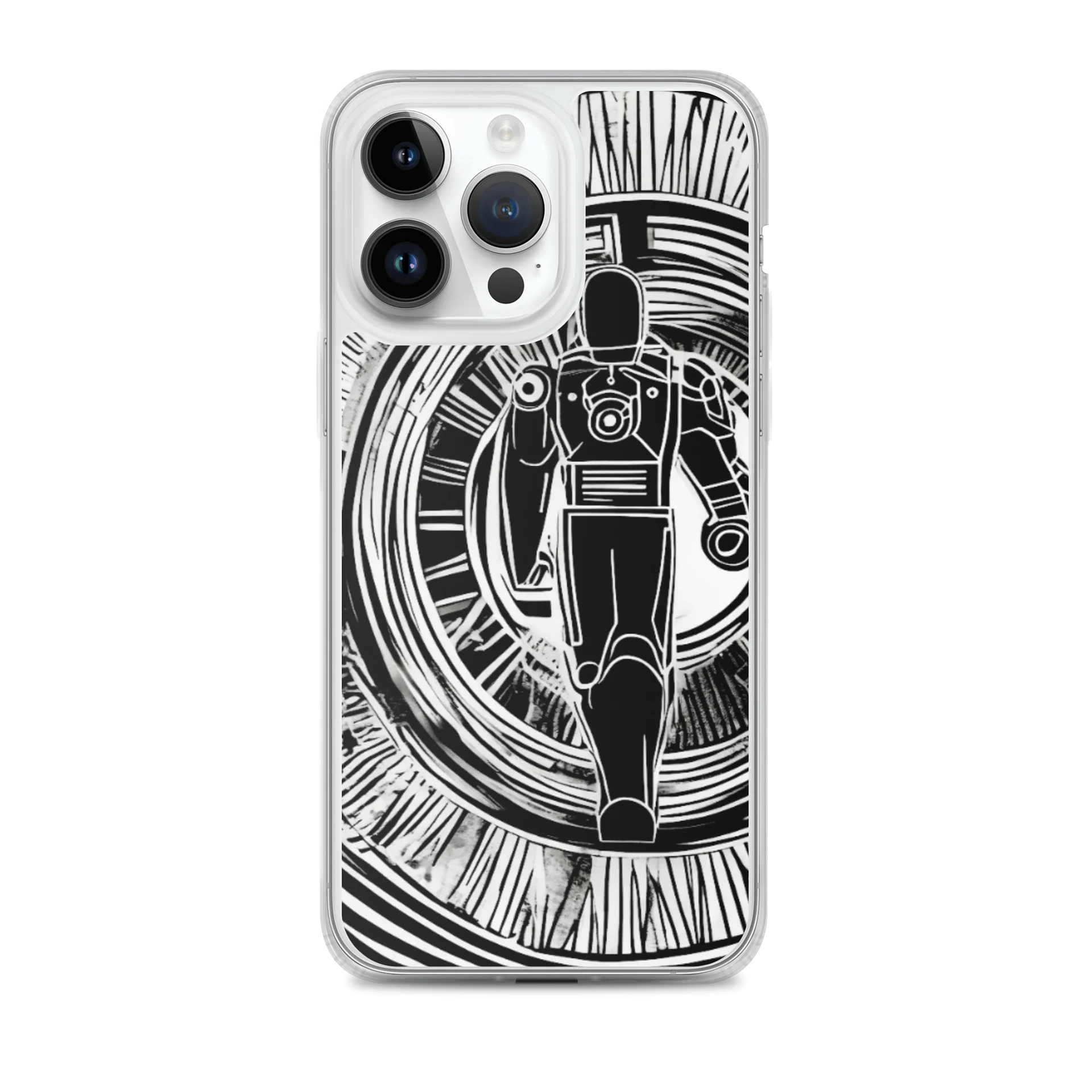 Futuristic Robotic Illustration iPhone® MagSafe® Clear Case product image (2)