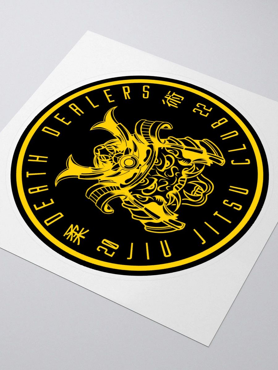 Death Dealers - Round Logo (Black And Yellow) Sticker product image (4)