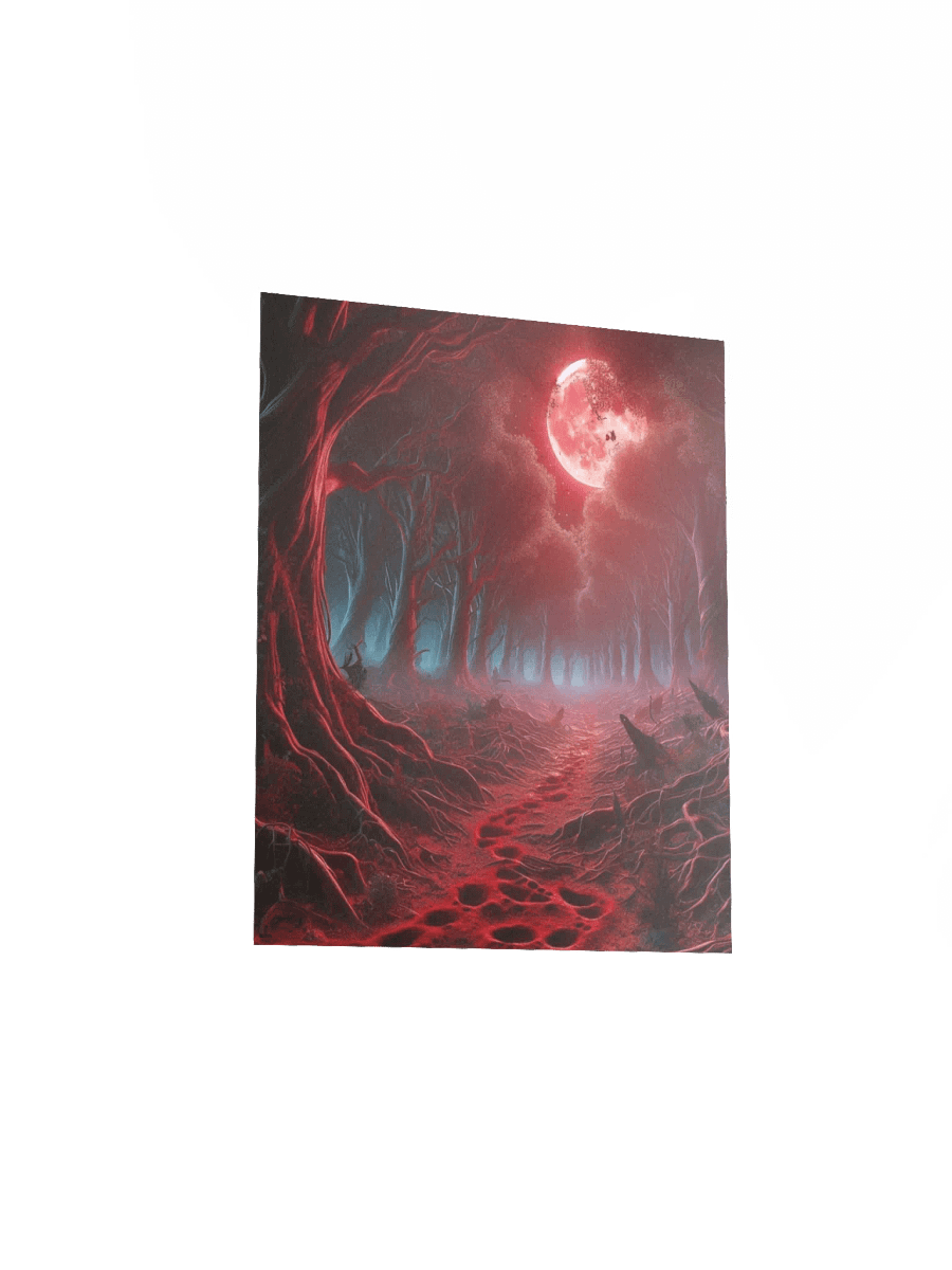 Red Forest Footsteps Enhanced Matte Paper Poster product image (3)