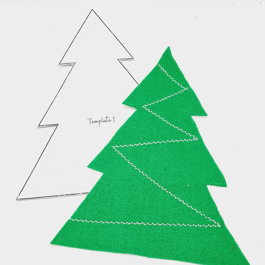 Christmas Tree bunting and decoration templates - PDF - DIGITAL DOWNLOAD product image (4)
