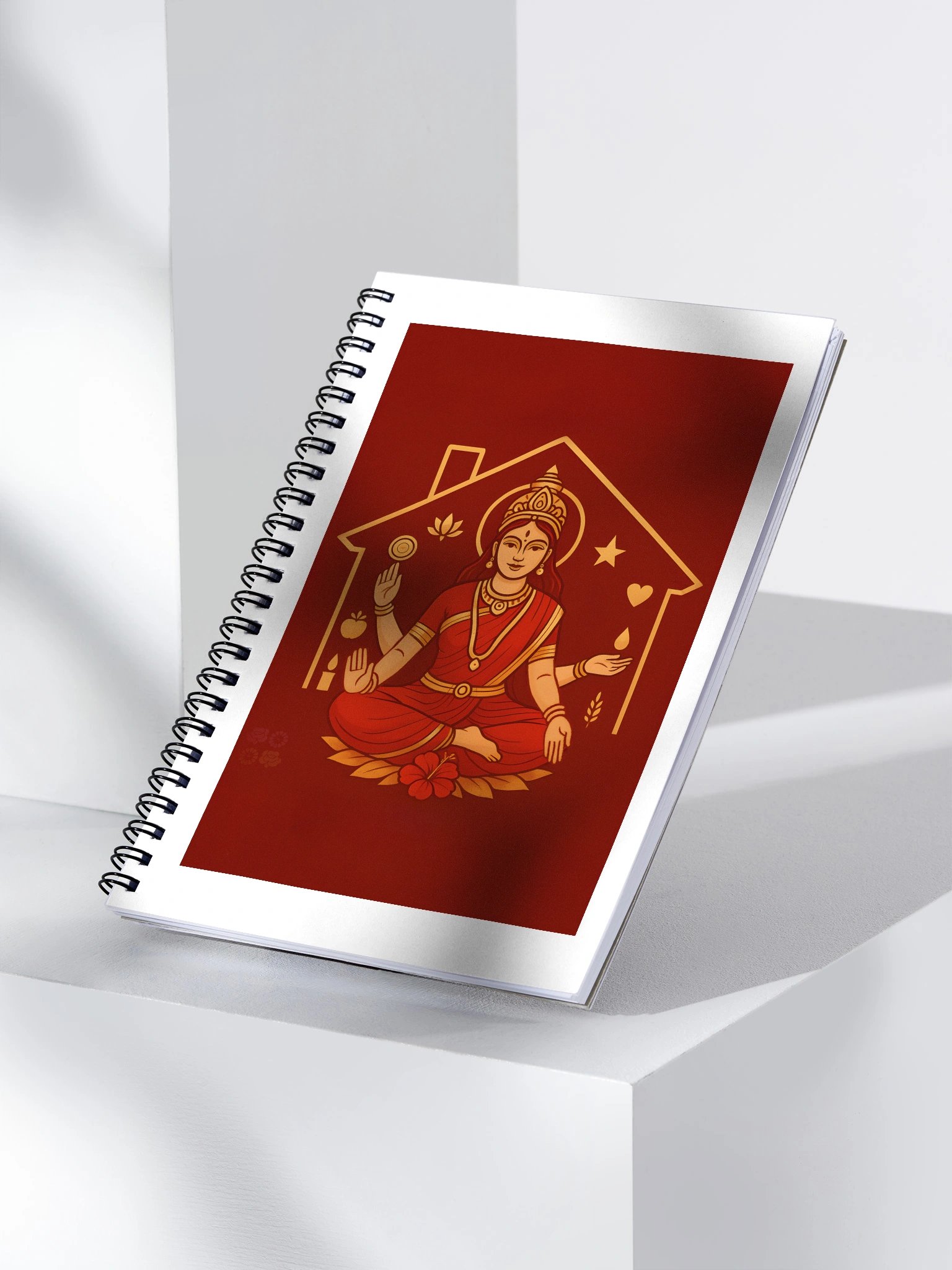 Goddess Ritual, Happy Home with Ashta Lakshmi Spiral Notebook product image (3)