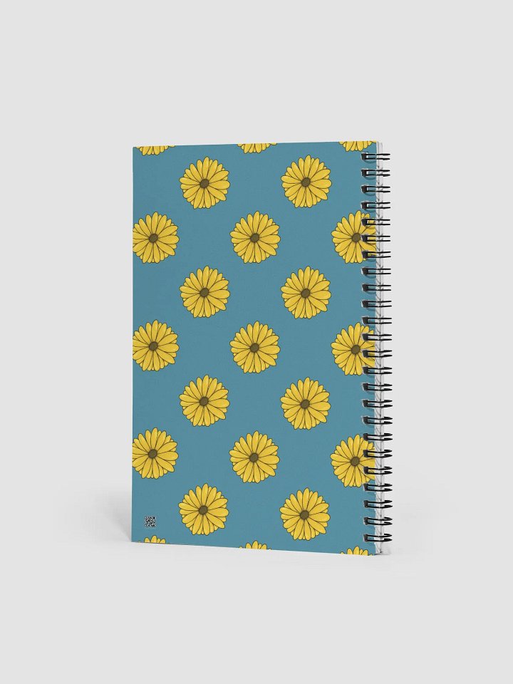 Teal Daisy Spiral Notebook product image (2)
