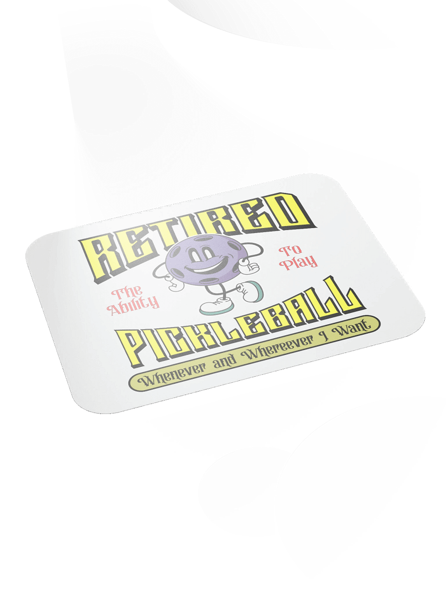 Retired Pickleball Classic Mouse Pad product image (4)