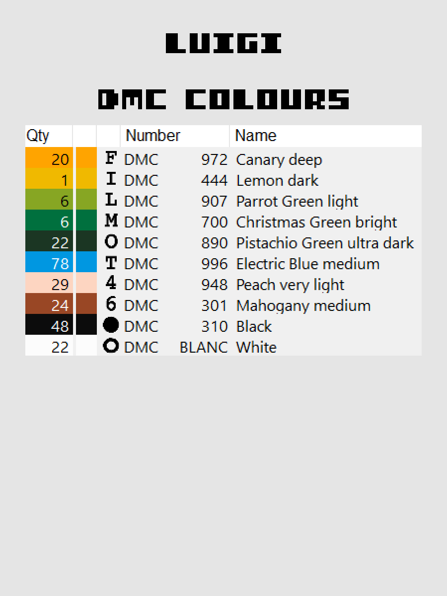 Luigi Pixel Art product image (4)