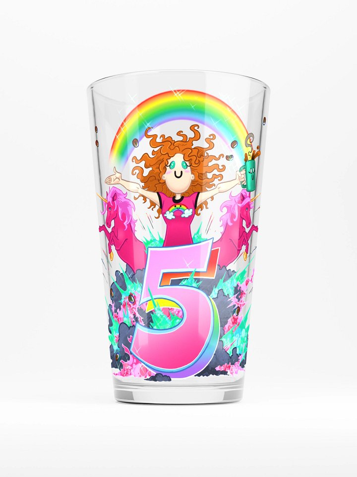 LadyAm5Years Pint Glass product image (1)