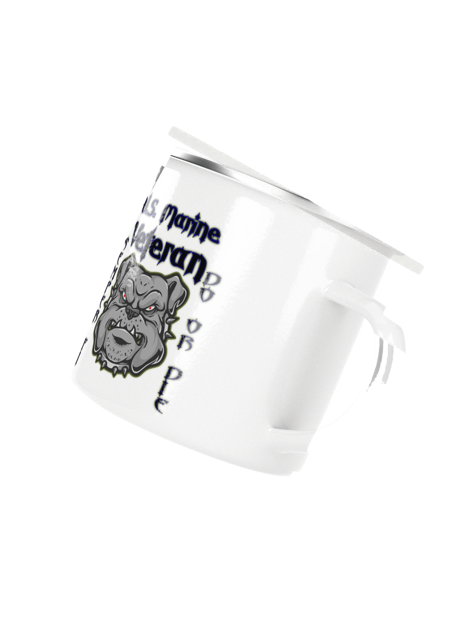 US Marines Veteran Enamel Mug product image (3)