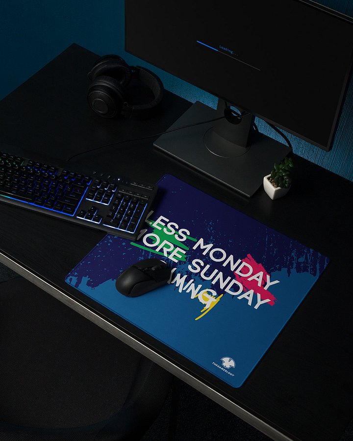 Less Monday More Sunday Gaming - Gaming Mouse Pad product image (2)