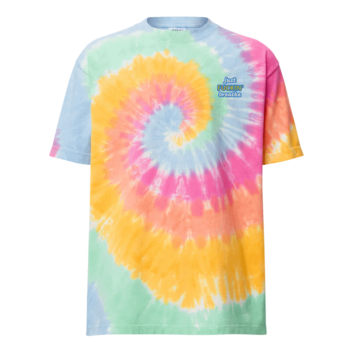 Vibrant Street Vibes Tie-Dye Tee - Just Fuckin' Breathe product image (1)