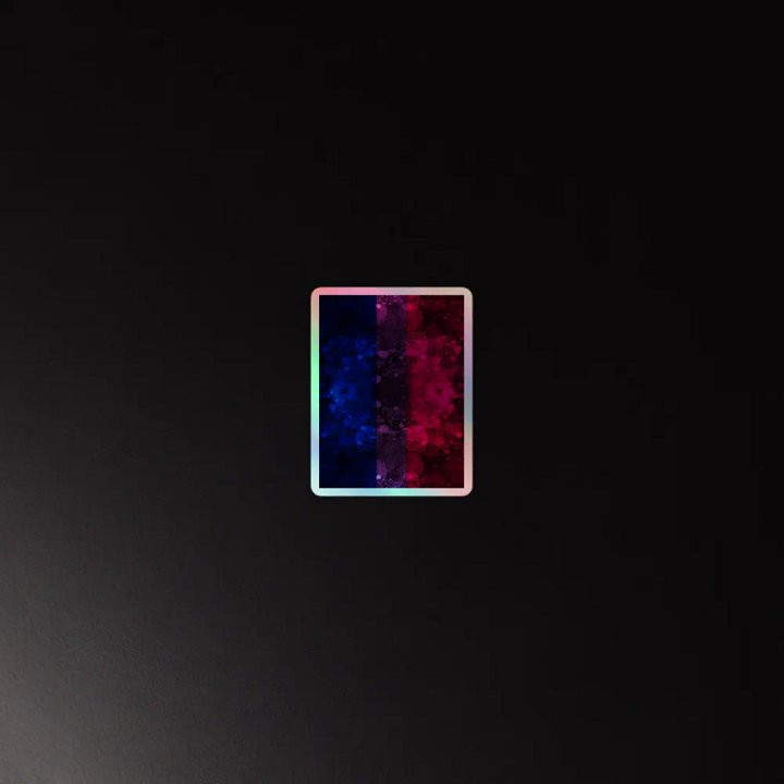 Bisexual Pride Flag Sticker (Textured Variation) product image (2)