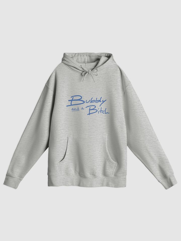 Bubbly and a B*tch (teal design) printed premium pullover hoodie product image (7)