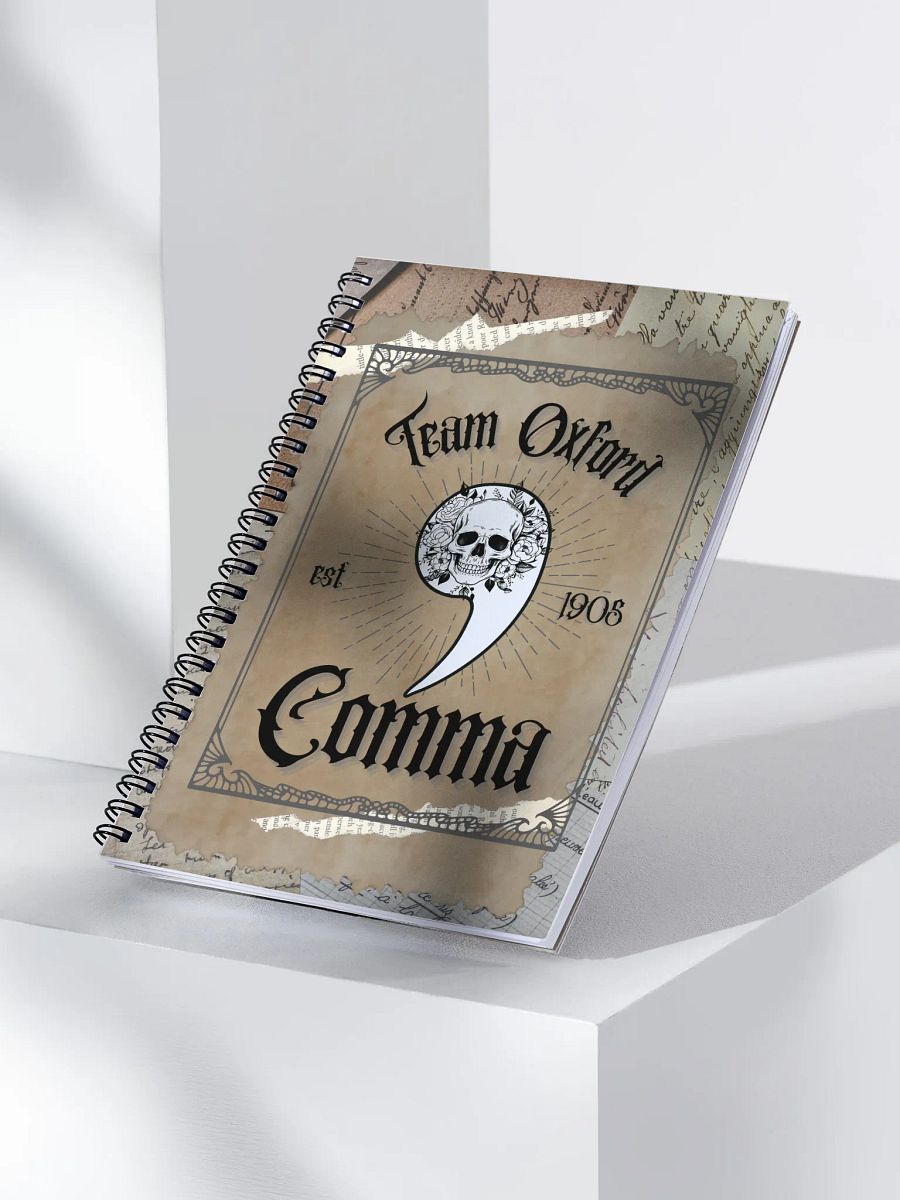 Forks & Fandoms ✒️ Team Oxford Comma Vintage Spiral Journal product image (3)
