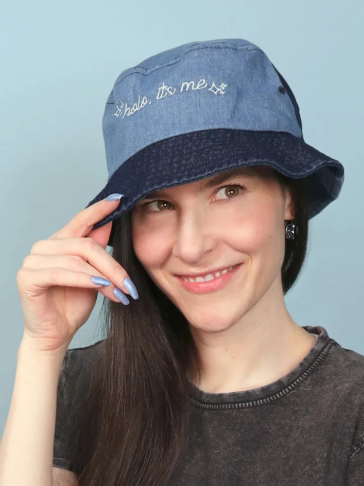 holo it's me Denim Bucket Hat product image (1)