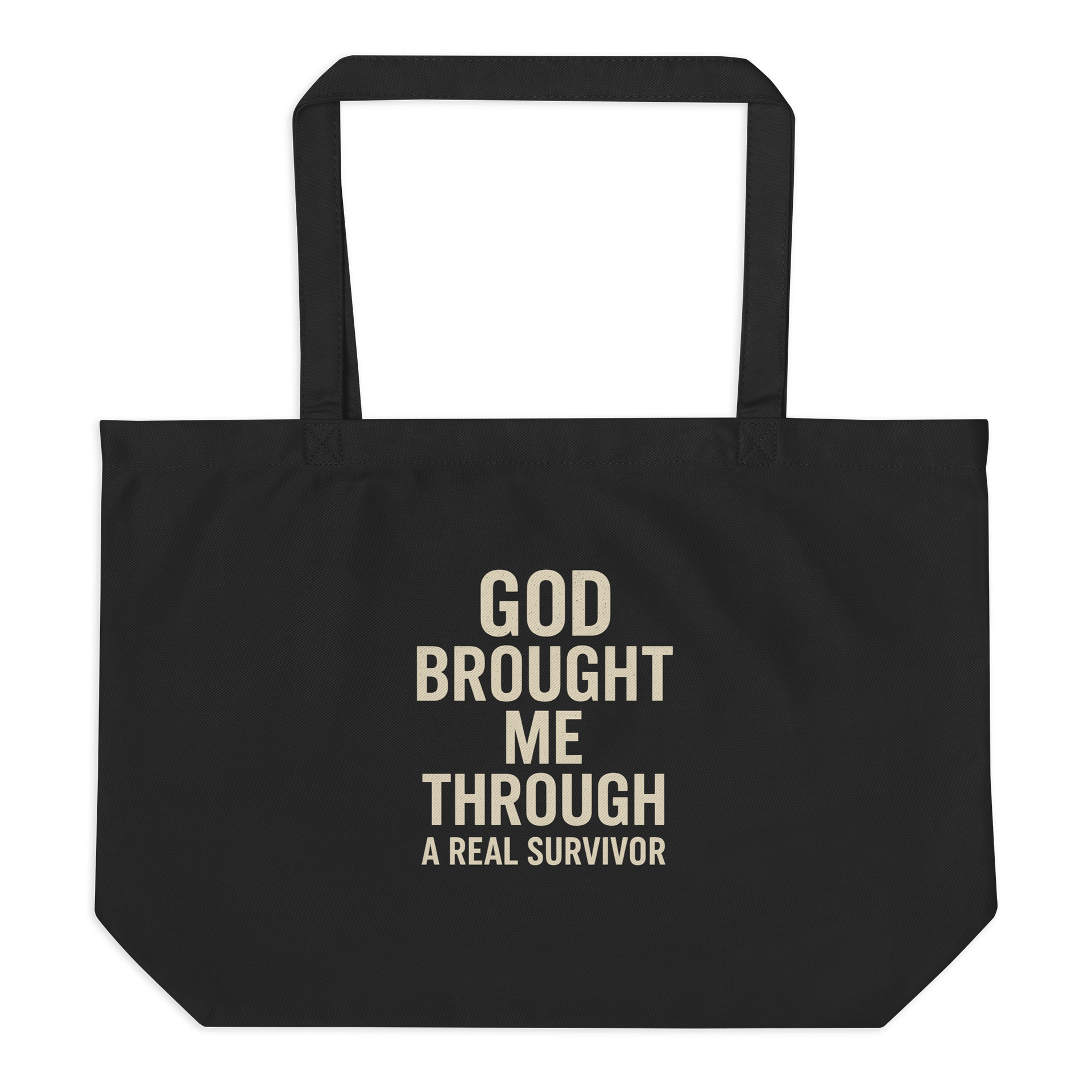 God brought me through Me Through l A Real Survivor Tote Bag product image (2)