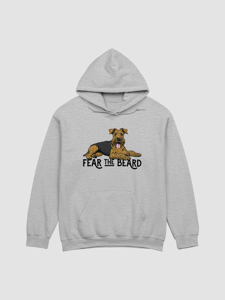 Fear the Beard Hooded Sweatshirt of an Airedale Terrier | Funny Hoodie for Airedale Terrier Paw-rents product image (26)