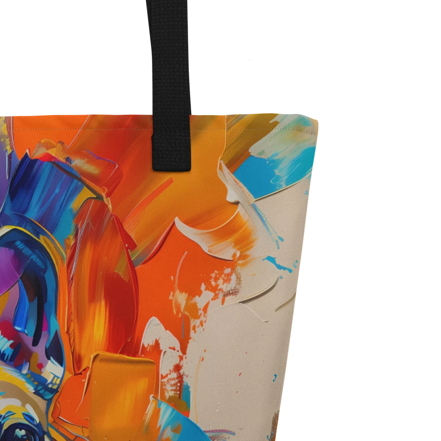 Tote Bag: French Bulldog Abstract Fashion Colorful Art product image (5)