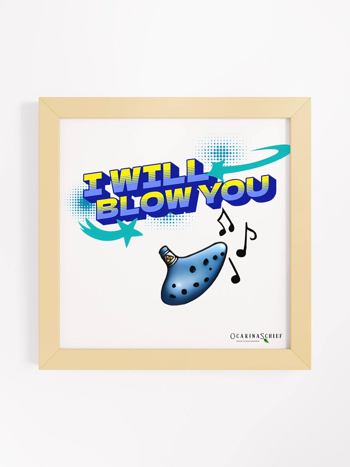 Blow You Framed High-Quality Matte Poster product image (3)