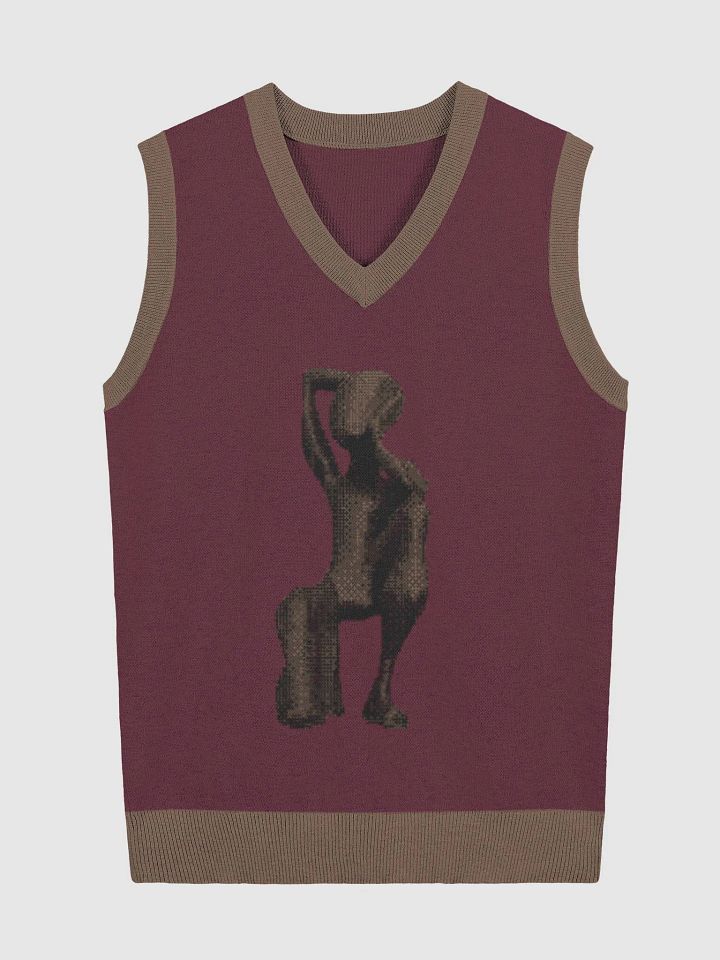 Cozy Jacquard V-Neck Vest product image (1)