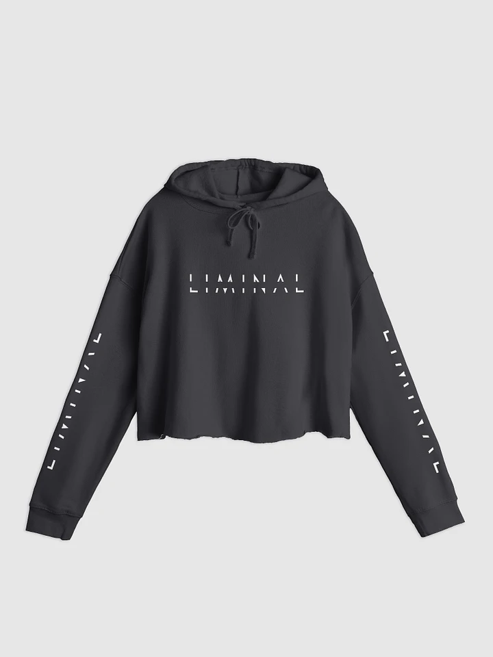 LIMINAL(white text) Cropped Hoodie product image (1)