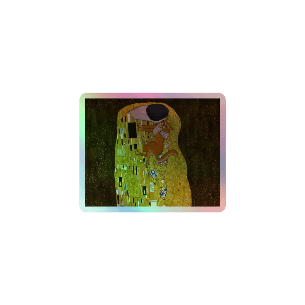 The Reluctant Kiss Holo Sticker product image (1)