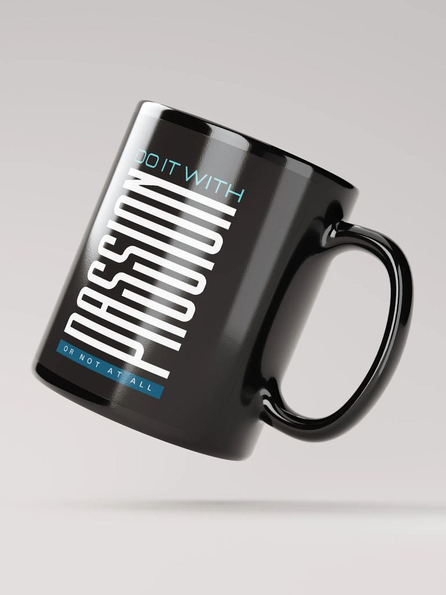 Do it With Passion Black Glossy Mug product image (2)