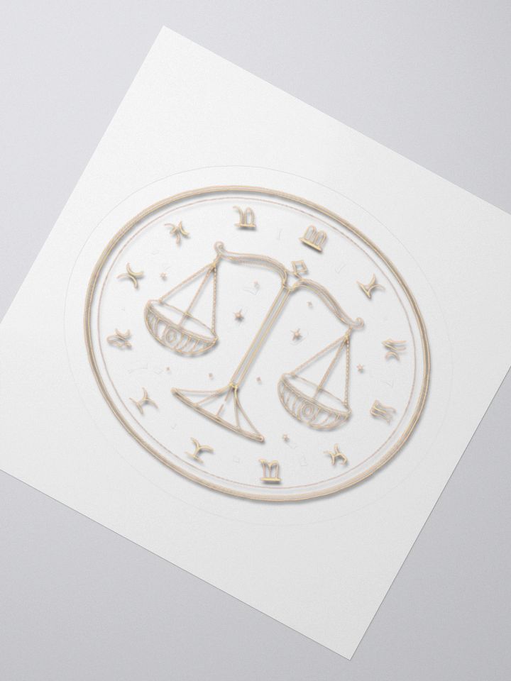 Libra Scales Kisscut Sticker product image (5)